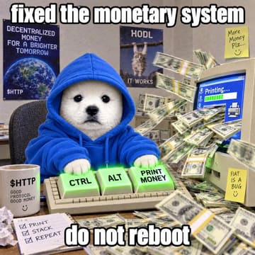 Meme: fixed the monetary system, do not reboot